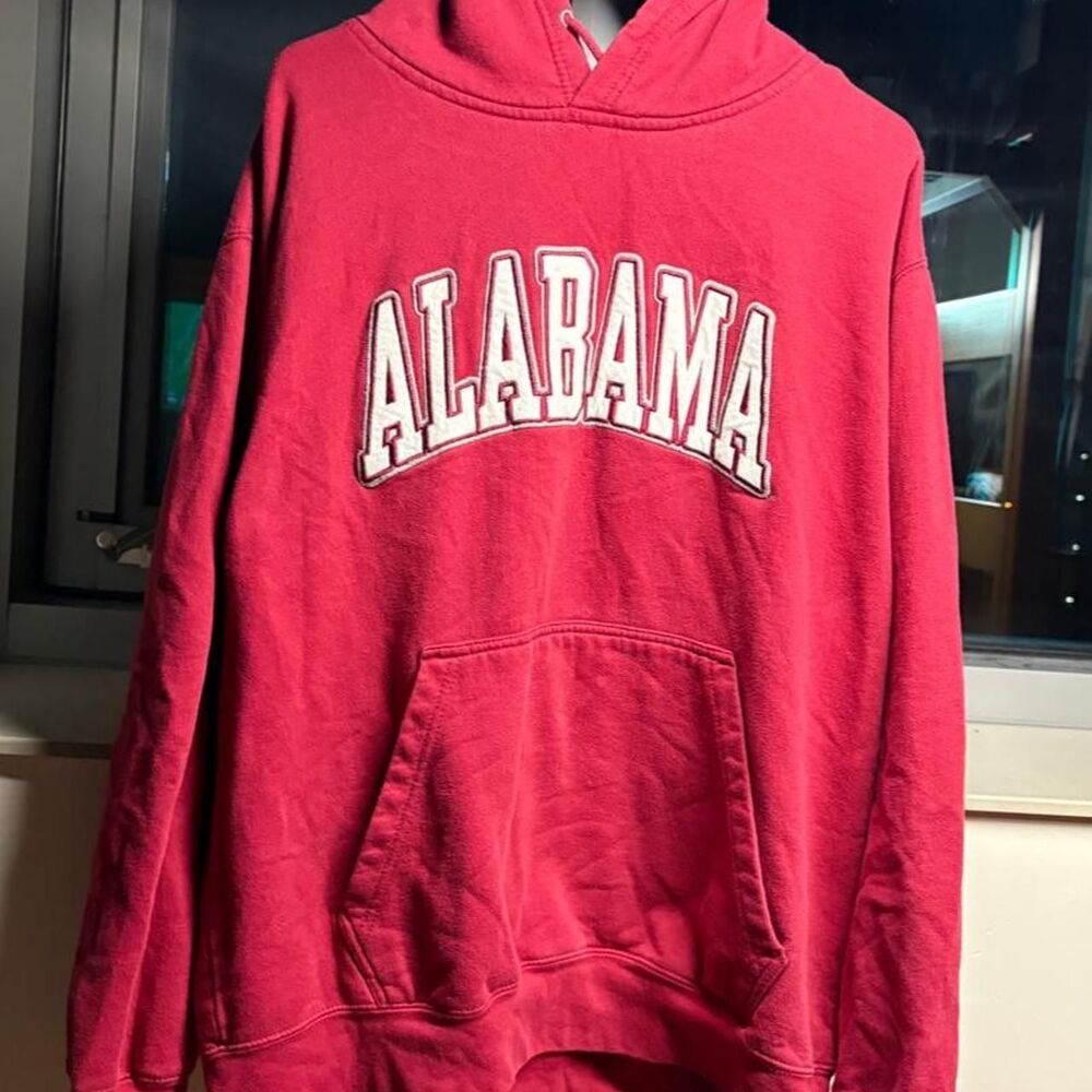 Super crazy vintage retro y2k tuff af spellout Red Alabama hoodie